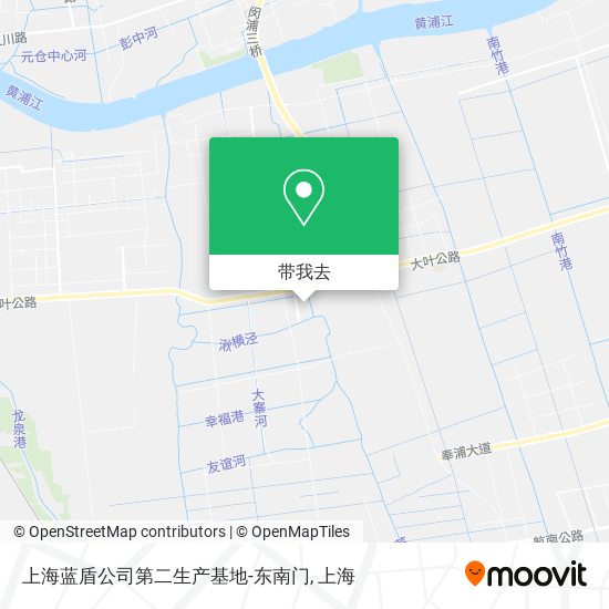 上海蓝盾公司第二生产基地-东南门地图