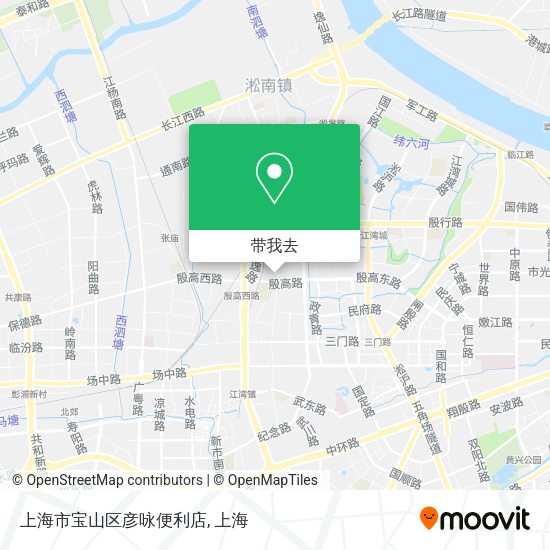 上海市宝山区彦咏便利店地图