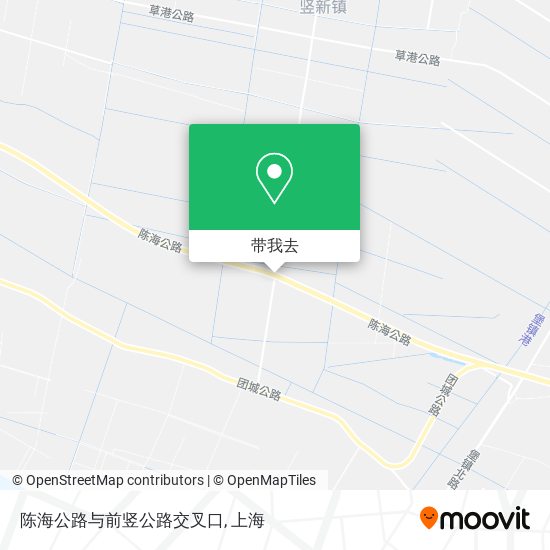 陈海公路与前竖公路交叉口地图