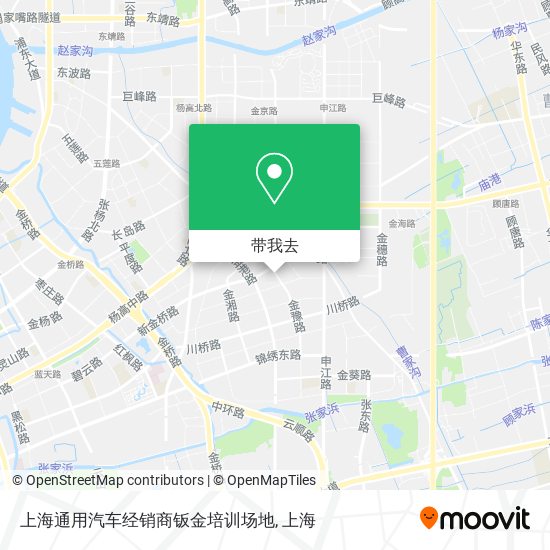 上海通用汽车经销商钣金培训场地地图