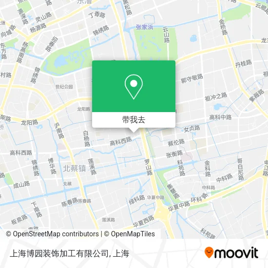 上海博园装饰加工有限公司地图