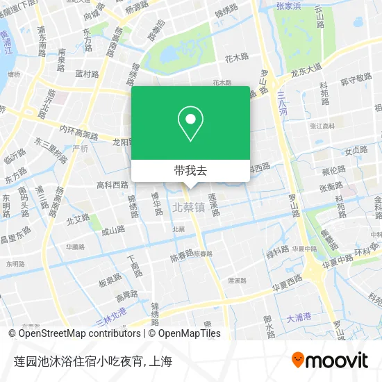 莲园池沐浴住宿小吃夜宵地图