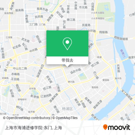 上海市海浦进修学院-东门地图