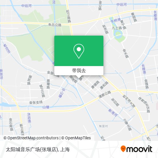 太阳城音乐广场(张堰店)地图