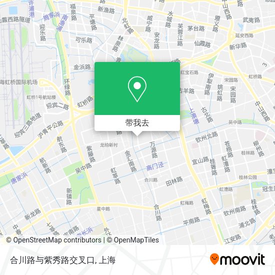 合川路与紫秀路交叉口地图