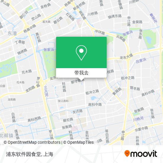 浦东软件园食堂地图