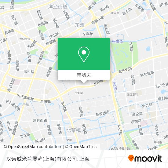 汉诺威米兰展览(上海)有限公司地图