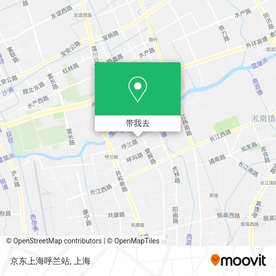 京东上海呼兰站地图