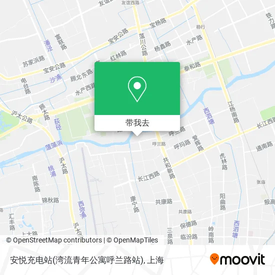 安悦充电站(湾流青年公寓呼兰路站)地图