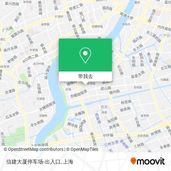 信建大厦停车场-出入口地图