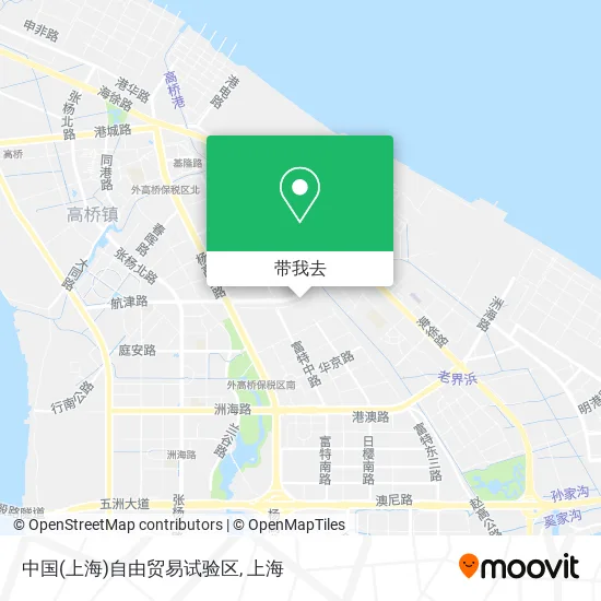 中国(上海)自由贸易试验区地图