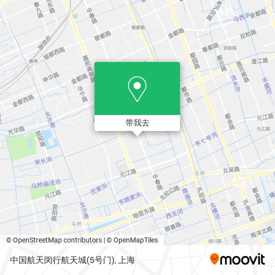 中国航天闵行航天城(5号门)地图