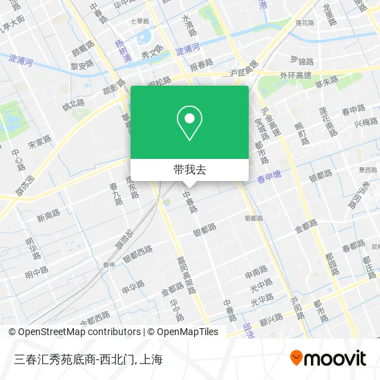 三春汇秀苑底商-西北门地图