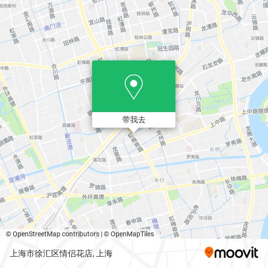 上海市徐汇区情侣花店地图