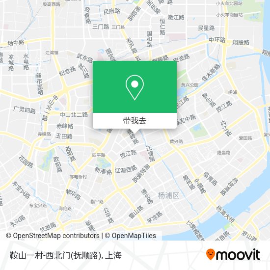 鞍山一村-西北门(抚顺路)地图