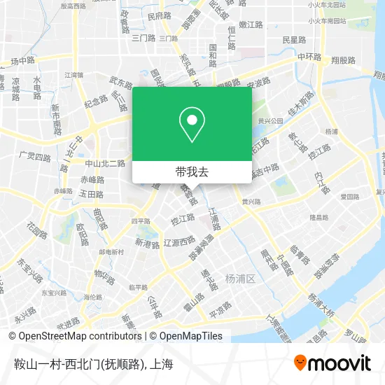 鞍山一村-西北门(抚顺路)地图