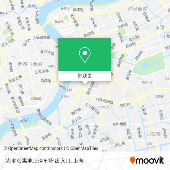 宏润公寓地上停车场-出入口地图