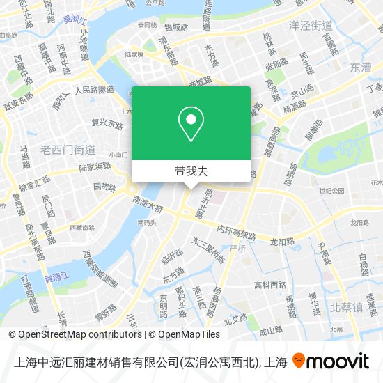 上海中远汇丽建材销售有限公司(宏润公寓西北)地图