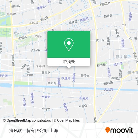 上海风欢工贸有限公司地图