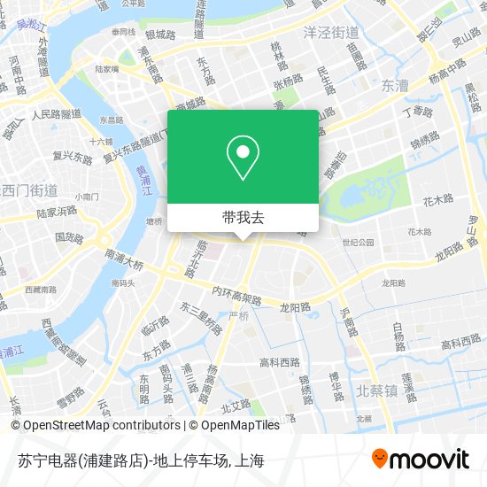 苏宁电器(浦建路店)-地上停车场地图