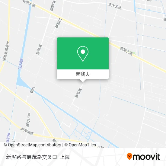 新泥路与展茂路交叉口地图