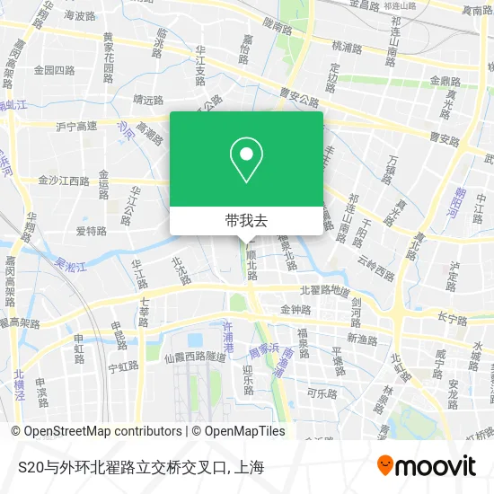S20与外环北翟路立交桥交叉口地图