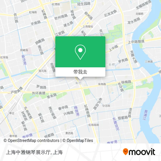 上海中雅钢琴展示厅地图