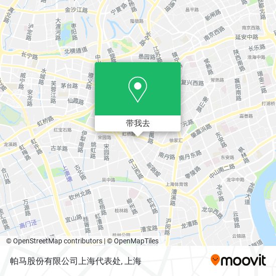 帕马股份有限公司上海代表处地图