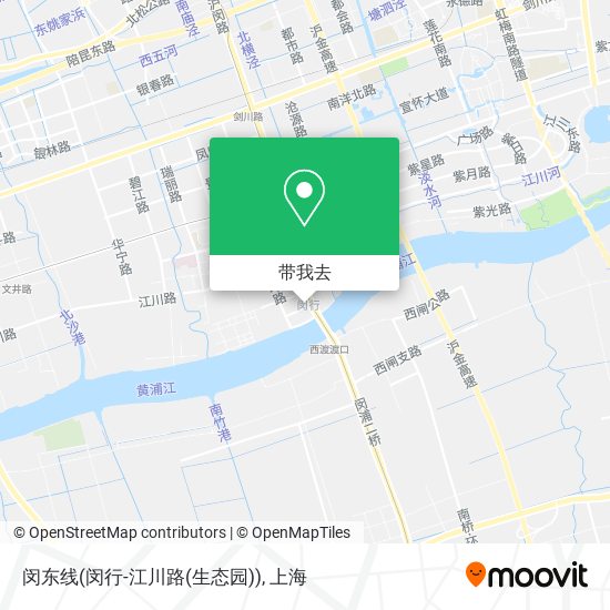 闵东线(闵行-江川路(生态园))地图