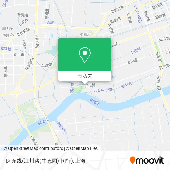 闵东线(江川路(生态园)-闵行)地图