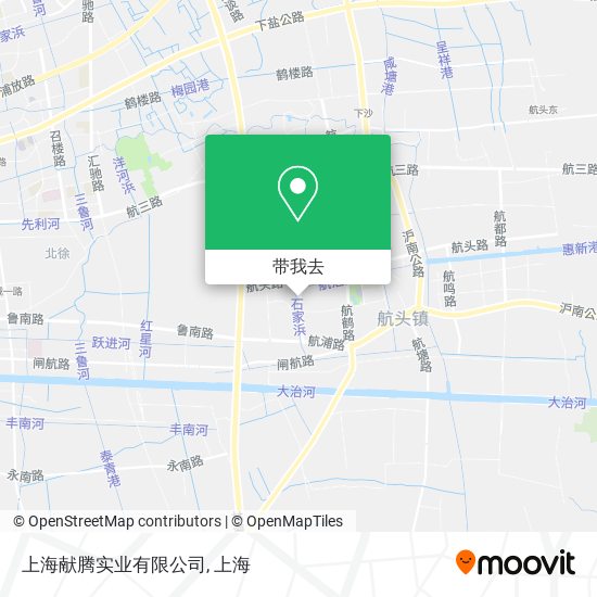 上海献腾实业有限公司地图