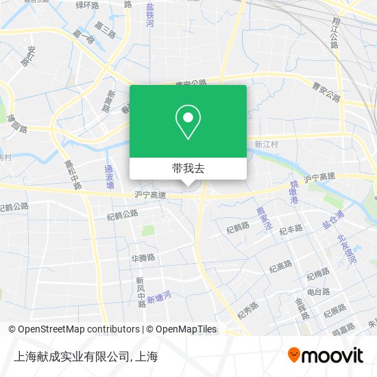 上海献成实业有限公司地图