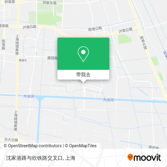 沈家港路与欣铁路交叉口地图