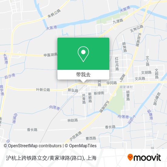 沪杭上跨铁路立交/黄家埭路(路口)地图