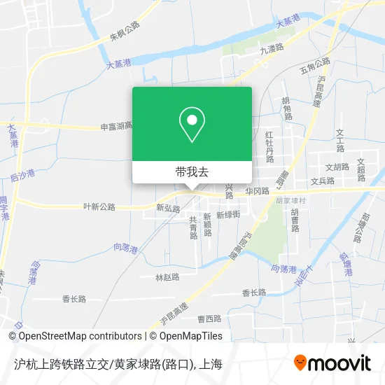 沪杭上跨铁路立交/黄家埭路(路口)地图