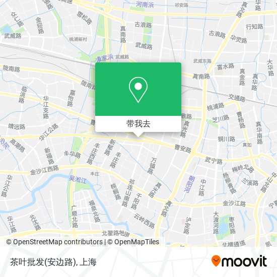 茶叶批发(安边路)地图