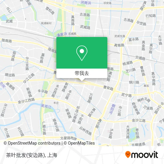 茶叶批发(安边路)地图