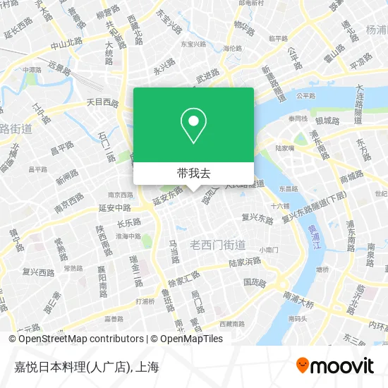 嘉悦日本料理(人广店)地图