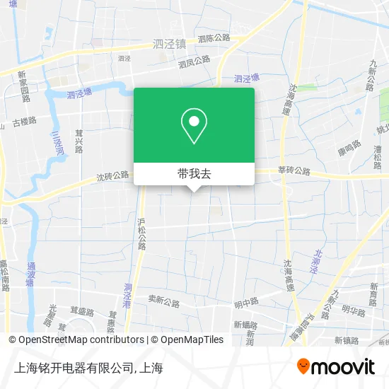 上海铭开电器有限公司地图