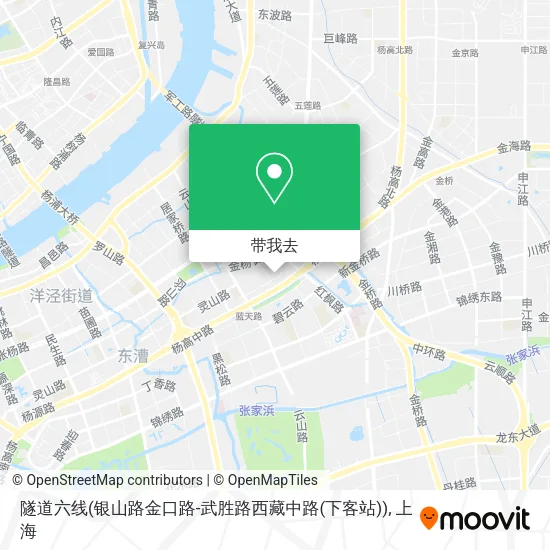 隧道六线(银山路金口路-武胜路西藏中路(下客站))地图