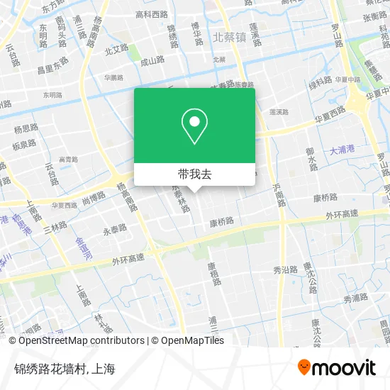 锦绣路花墙村地图