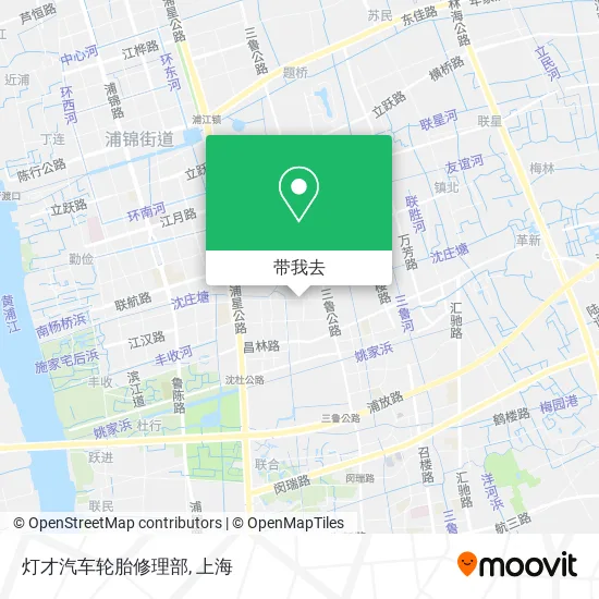 灯才汽车轮胎修理部地图
