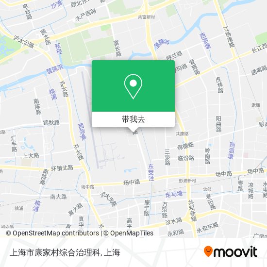 上海市康家村综合治理科地图