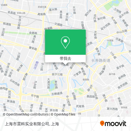 上海市震科实业有限公司地图