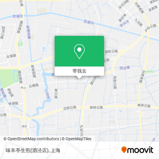 味丰亭生煎(泗泾店)地图