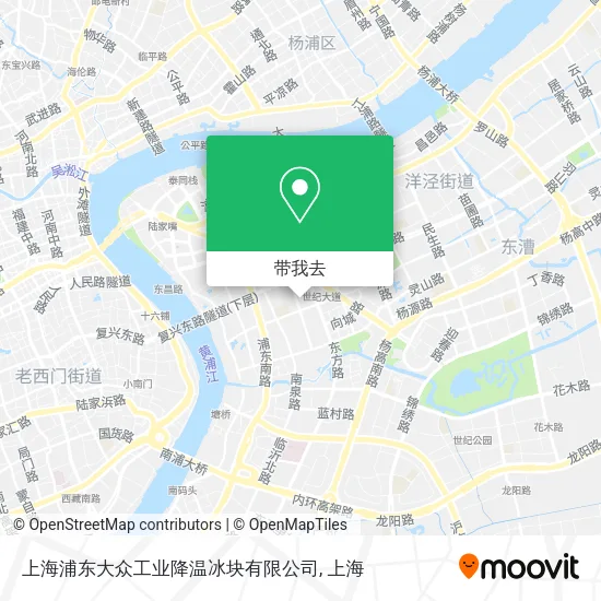 上海浦东大众工业降温冰块有限公司地图