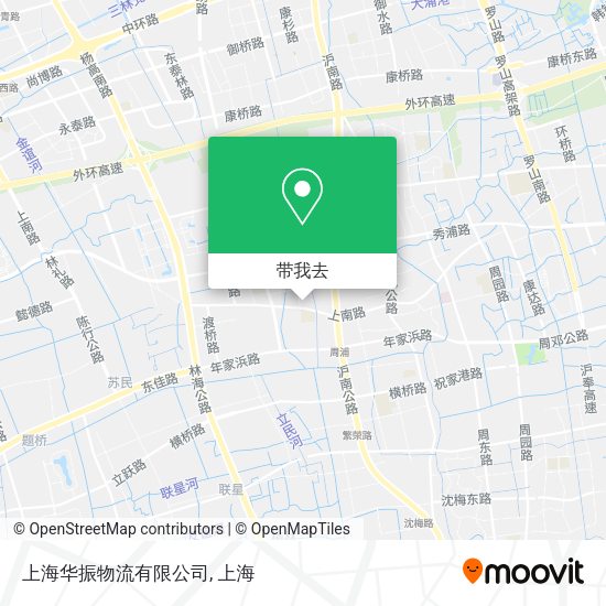 上海华振物流有限公司地图