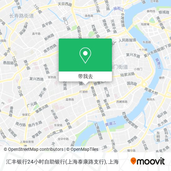 汇丰银行24小时自助银行(上海泰康路支行)地图