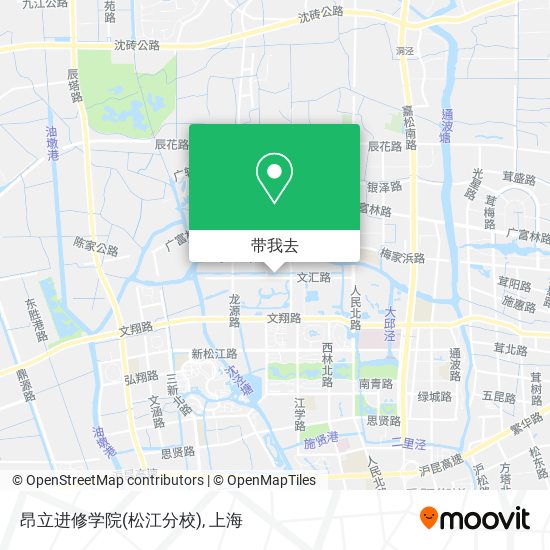 昂立进修学院(松江分校)地图