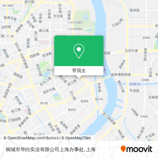 桐城市华白实业有限公司上海办事处地图